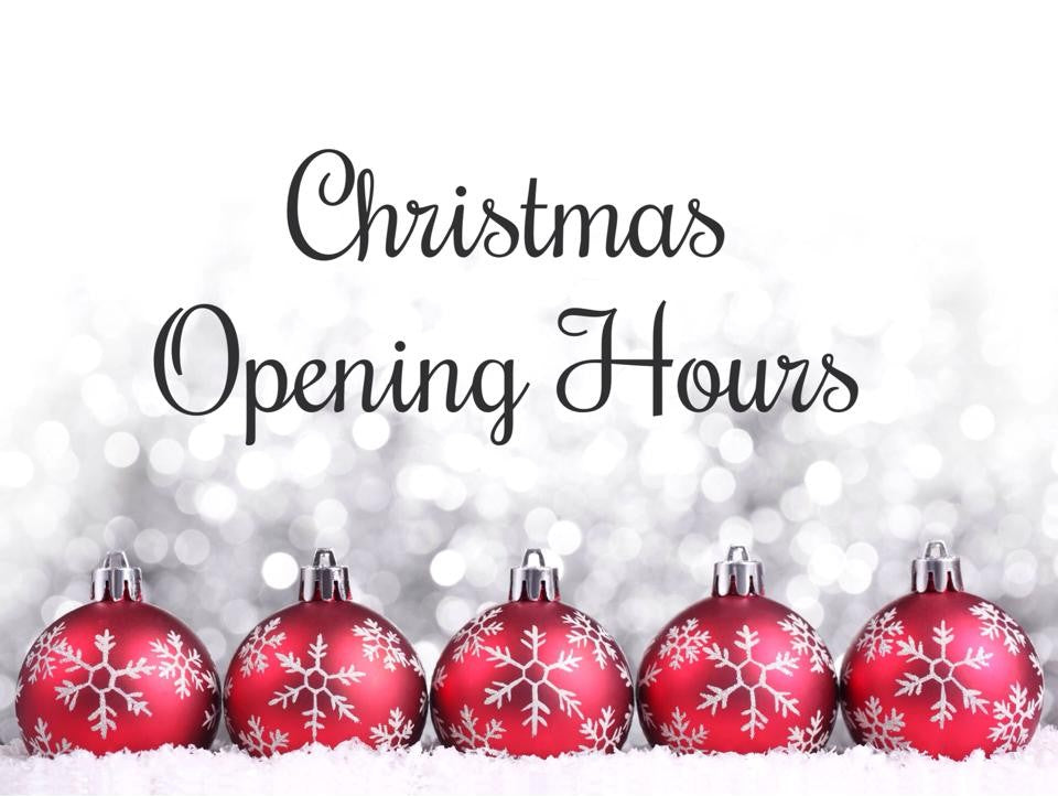 Festive Hours & Deliveries