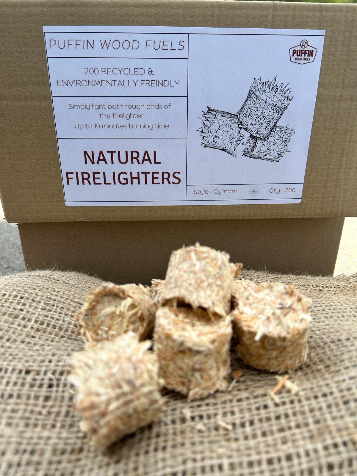 Collection - Natural Firelighters - Cylinders (200 per box)